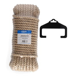 Edm Cuerda de Yute Natural 3 Cabos Calibre 10 mm x 20 m