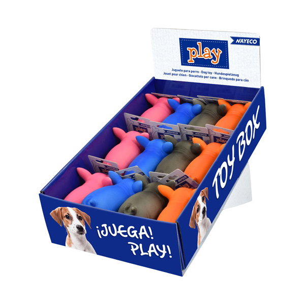 Nayeco TOY BOX PIGGY 12 unidades de juguete de látex con sonido Nayeco TOY BOX PIGGY 12 unidades de juguete de látex con sonido