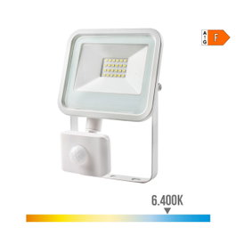 Edm Foco proyector led con sensor de presencia 20 w, 1520 lm, 6400 k, luz fría