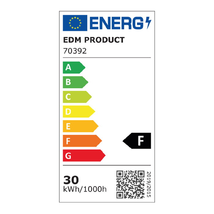 Edm Foco proyector LED con sensor de presencia 30 W, 2370 lm, luz fría Edm Foco proyector LED con sensor de presencia 30 W, 2370 lm, luz fría