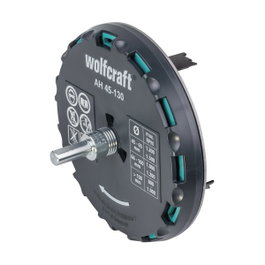 Wolfcraft Sierra de corona ajustable ø45 - 130 mm