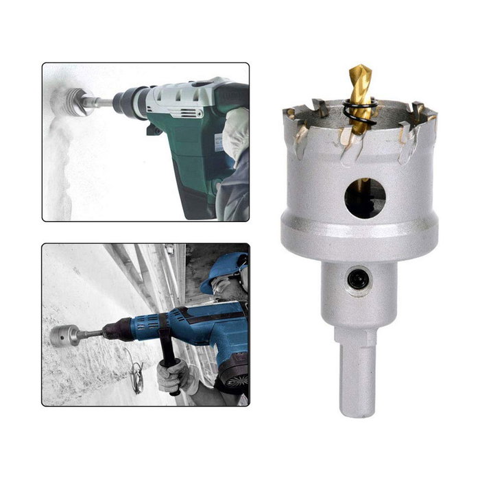 Wolfcraft Sierra de corona ajustable ø45 - 130 mm