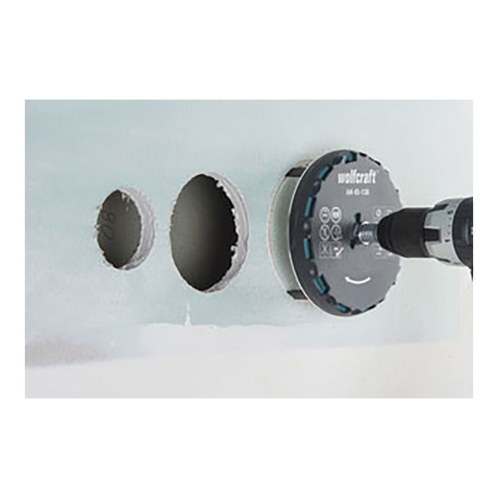 Wolfcraft Sierra de corona ajustable 45-130 mm Profundidad de corte 30 mm Wolfcraft Sierra de corona ajustable 45-130 mm Profundidad de corte 30 mm