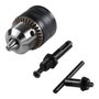 Wolfcraft 4396000 Set Portabrocas con Adaptador SDS-Plus, Portabrocas 1.5-13 mm con Llave, para Taladros con Rotación