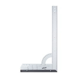 Wolfcraft Escuadra Universal 500 mm con Tope de Plástico Extraíble Profesional y Doméstico