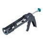 Wolfcraft Pistola Selladora MG 100 para Silicona y Fibra Acrílica Profesional Doméstico Metal PVC Negro Verde Antigoteo