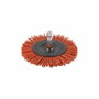 Wolfcraft Cepillo de disco de nylon rojo ø75 x 10 mm vástago hexagonal ¼ pulg