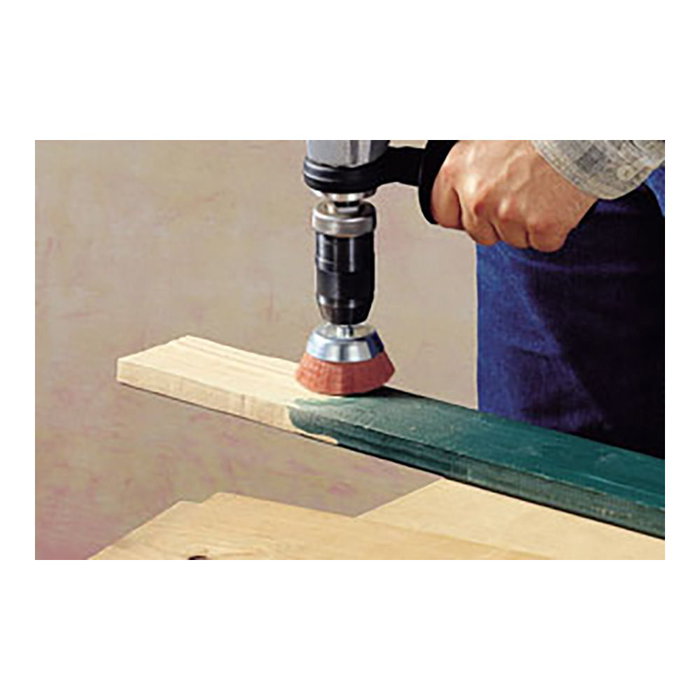 Wolfcraft Cepillo de Copa de Nylon Ø65 mm Vástago Hexagonal 1/4" Profesional/Doméstico Wolfcraft Cepillo de Copa de Nylon Ø65 mm Vástago Hexagonal 1/4" Profesional/Doméstico