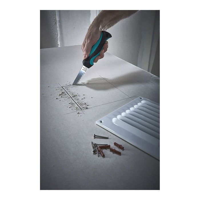 Wolfcraft Sierra de punta manual para recortes con mango de 2 componentes, 320 x 45 x 30 mm profesional/doméstico