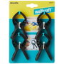 Wolfcraft Pinza de resorte, 30 mm, pack 4 uds