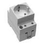 Solera Toma de corriente tipo Schuko T/TL 16A modular ref: 99 Blanco Baquelita 250V 2 Módulos