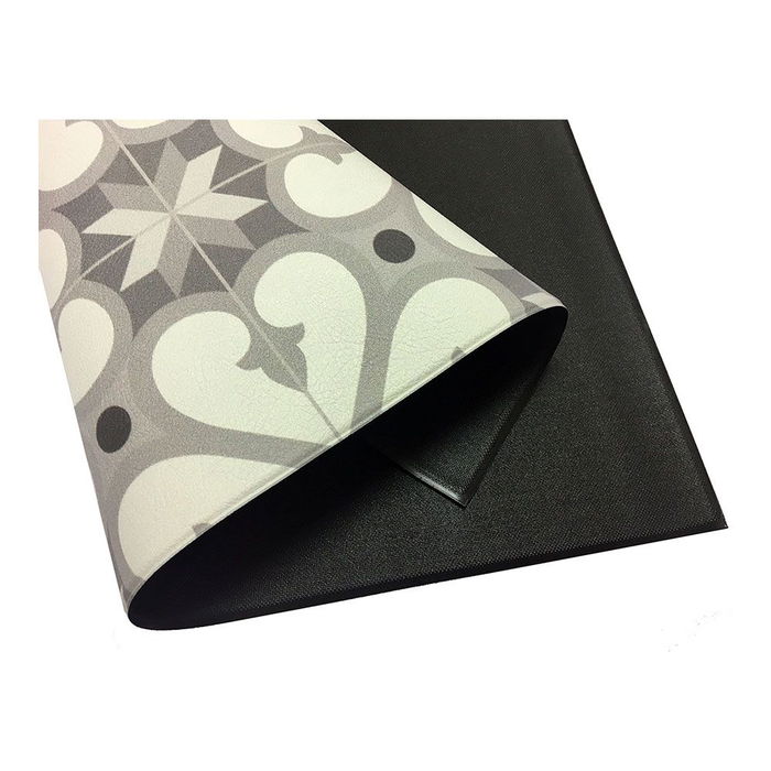 Croma Collection Alfombra vinílica Hidra topo 50 x 110 cm Interior / exterior PVC Antideslizante Lavable