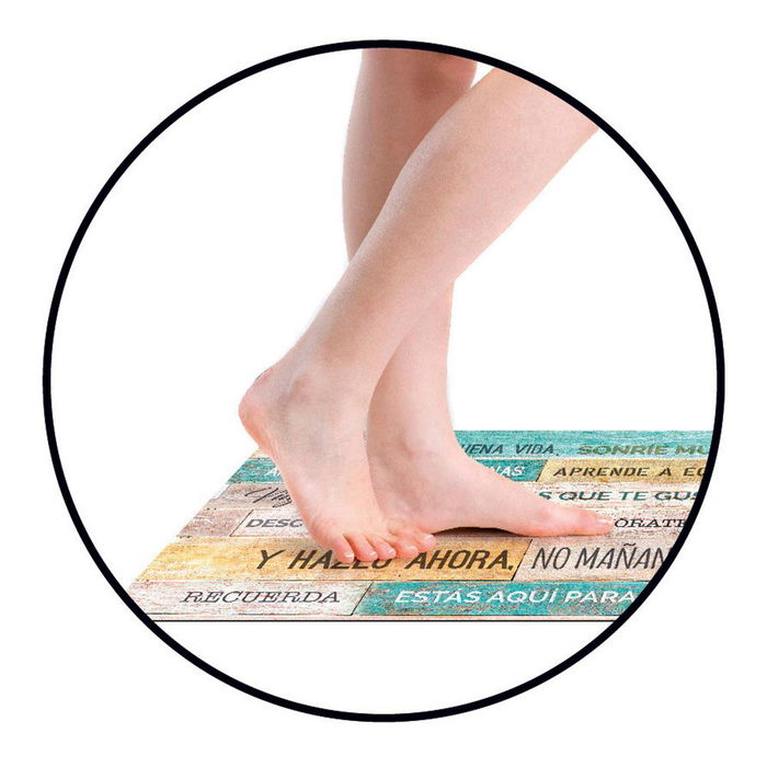 Croma Collection Alfombra vinílica Hidra topo 50 x 110 cm Interior / exterior PVC Antideslizante Lavable