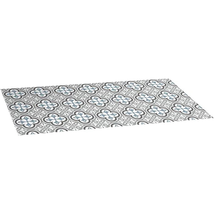 Croma Collection Alfombra vinílica Hidra topo 50 x 110 cm topo - turquesa Croma Collection Alfombra vinílica Hidra topo 50 x 110 cm topo - turquesa