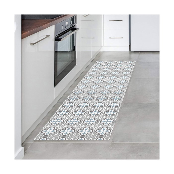 Croma Collection Alfombra vinílica Hidra topo 60 x 200 cm Topo - turquesa Croma Collection Alfombra vinílica Hidra topo 60 x 200 cm Topo - turquesa