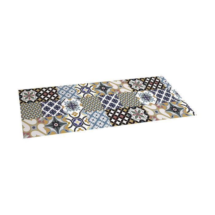 Croma Collection Alfombra vinílica hidráulico 50 x 140 cm Azul estampado