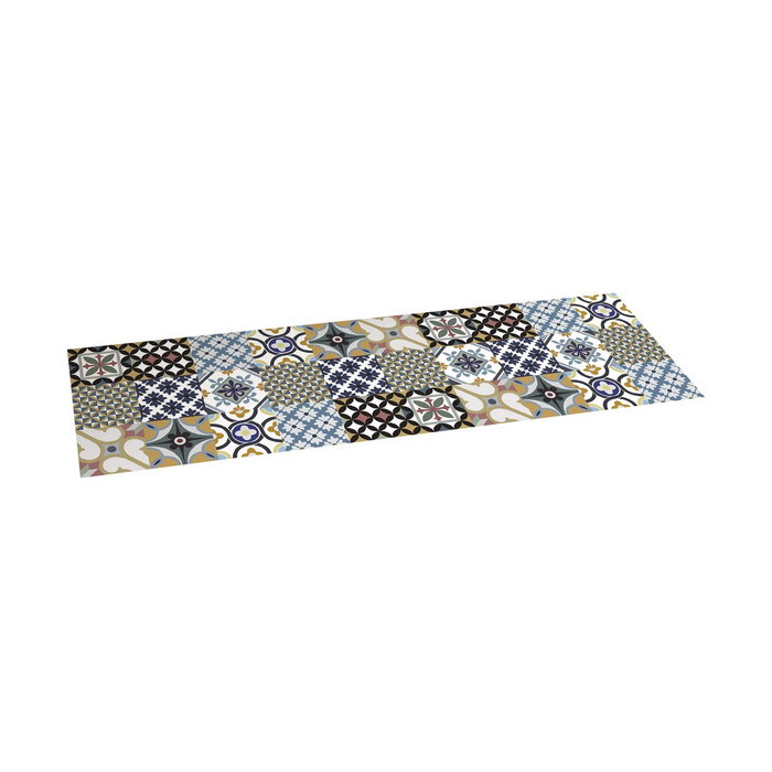 Croma Collection Alfombra vinílica Hidráulico 60 x 200 cm Azul estampado Croma Collection Alfombra vinílica Hidráulico 60 x 200 cm Azul estampado