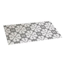 Croma Collection Alfombra Vinílica BCN Gris Estampado 50 x 110 cm Base Antideslizante Lavable Interior Exterior 3,5 mm PVC 100%