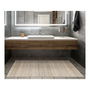 Bamboo Cool Alfombra de Bambú Yeso 120 x 180 cm Interior/Exterior Antideslizante