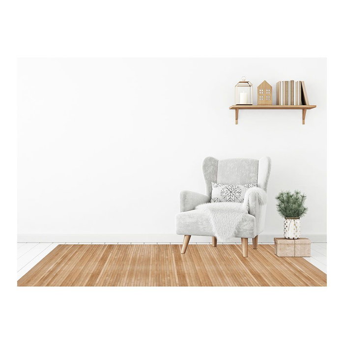 Bamboo Cool Alfombra de Bambú Natur 160 x 240 cm Antideslizante Interior/Exterior