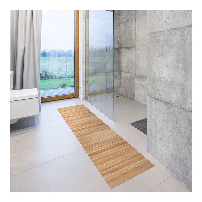 Bamboo Cool Alfombra de Bambú Natur 160 x 240 cm Antideslizante Interior/Exterior