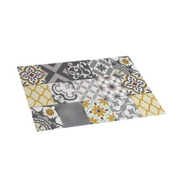 Cintacor - Stor Planet Alfombra vinílica Croma patch gris-ambar 45 x 75 cm