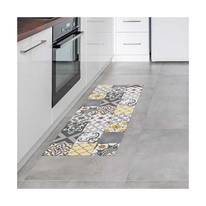 Cintacor - Stor Planet Alfombra vinílica Croma patch gris-ambar 50 x 140 cm