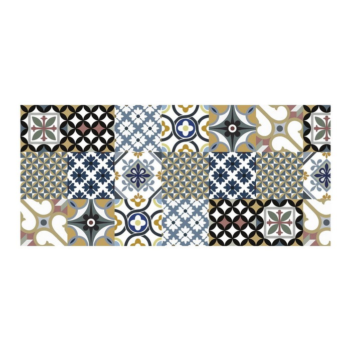 Cintacor - Stor Planet Alfombra vinílica hidráulico, 50 x 110 cm, Azul estampado Cintacor - Stor Planet Alfombra vinílica hidráulico, 50 x 110 cm, Azul estampado