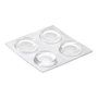 Inofix Gota Protectora adhesiva protectora antideslizante adhesiva transparente Ø19 mm 4 uds Blister