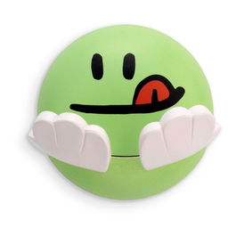 Inofix Colgador Adhesivo Infantil Diseño Cara Verde Soporta hasta 2kg Ø65x45mm