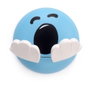 Inofix Colgador Adhesivo Infantil Diseño Cara Azul Soporta 2kg PVC Habitación Infantil