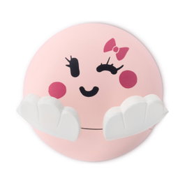 Inofix Colgador adhesivo infantil diseño cara rosa
