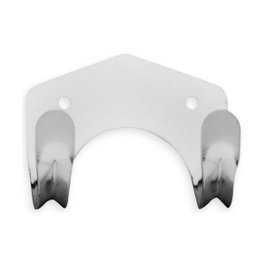 Inofix Colgador doble de acero zincado para herramientas, 3 unidades