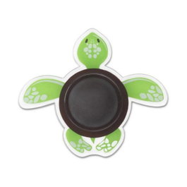 Inofix Tope de pared infantil adhesivo modelo tortuga verde