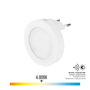 Edm Piloto noche LED redondo 0,5 W 5 lm 4000 K con sensor crepuscular