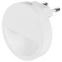 Edm Piloto de noche LED redondo con visera y sensor crepuscular 0,5W 5lm 4000K
