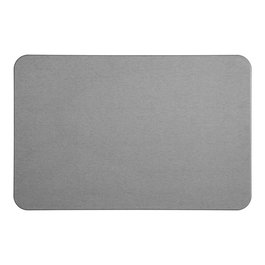 5Five Alfombra de Baño de Diatomita Ultra Absorbente, Secado Rápido, Antideslizante, Higiénica, Gris, 60x39x1 cm