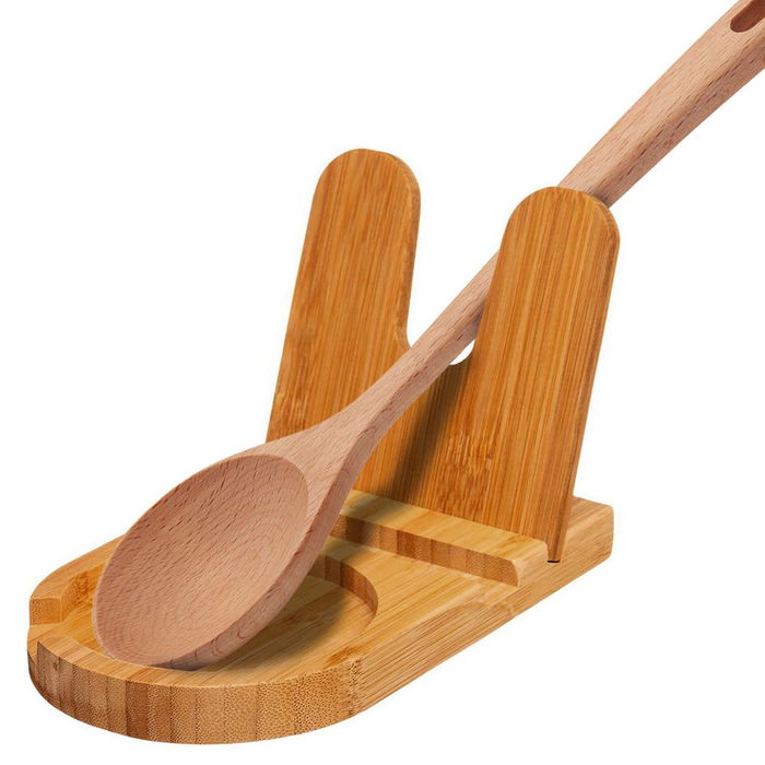 5Five Reposa Cucharas de Bambú 20 x 12.5 x 12 cm