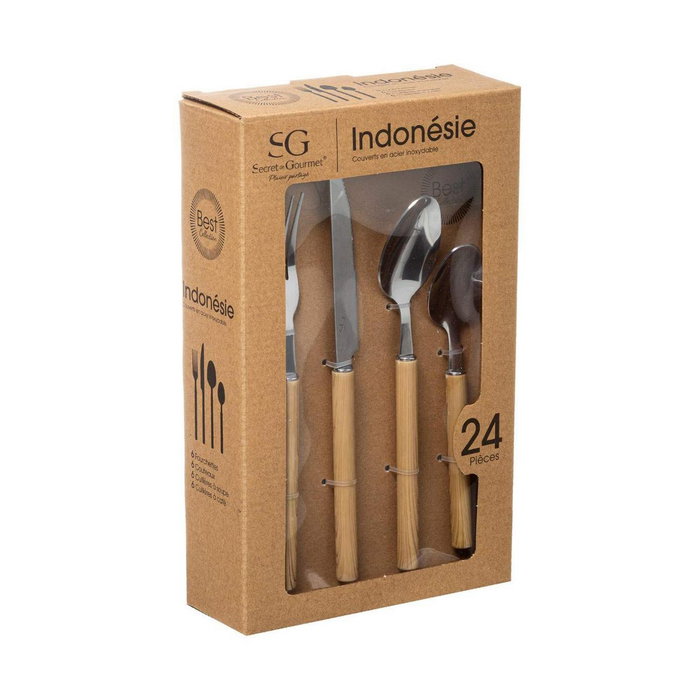 5Five Cubertería 24 piezas modelo Indonesia