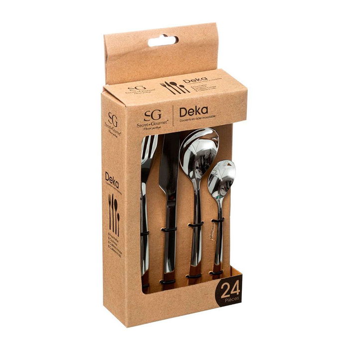 5Five Cubertería 24 piezas Deka Acero Inoxidable 176906