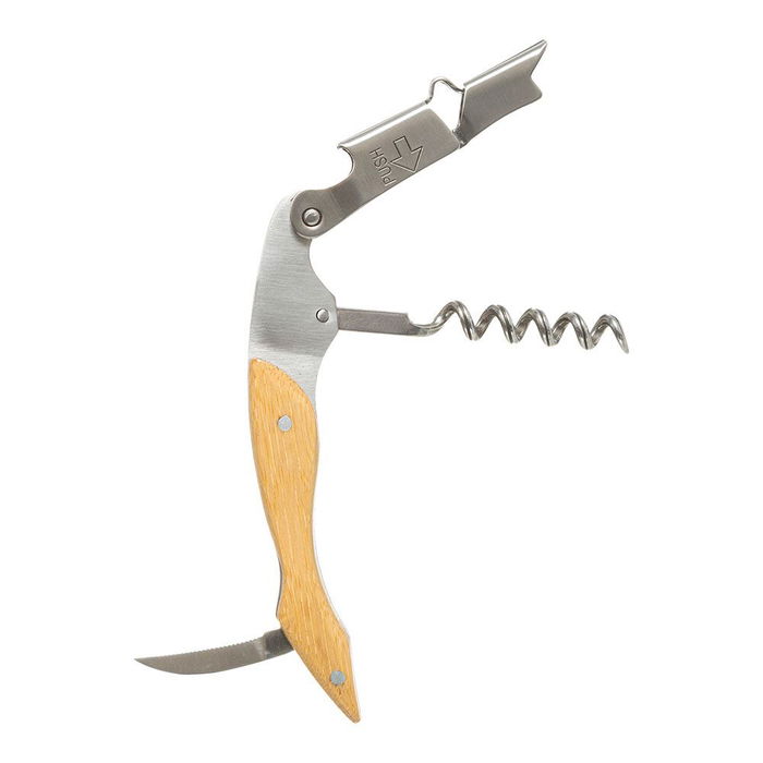 Secret Of Gourmet Sacacorchos Profesional de Bambú con Abrebotellas