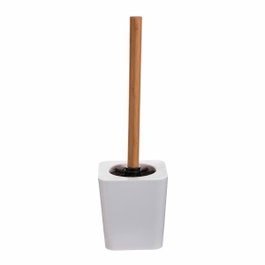 5Five Escobillero WC de bambú-blanco colección Natureo