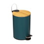 5Five Papelera de pedal Colors verde petrol 3 l