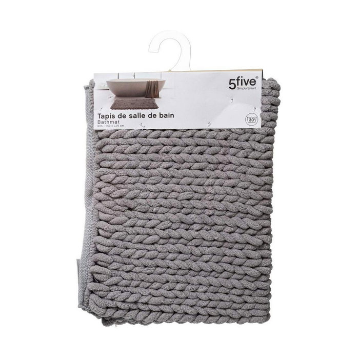 5Five Alfombra de baño gris 50 x 75 cm 5Five Alfombra de baño gris 50 x 75 cm