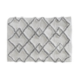 5Five Alfombra de baño étnica gris 50 x 75 cm