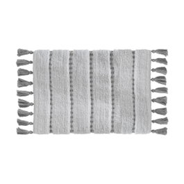 5Five Alfombra de baño 'pom pom' gris 50 x 75 cm