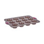 5Five Molde para 12 muffins en silicona gris de 33 x 23,5 x 3,5 cm