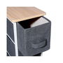5Five Cajonera estrecha gris oscuro 73,5 x 48 x 20 cm