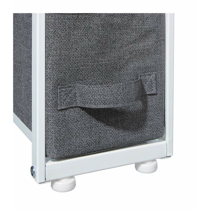 5Five Cajonera estrecha gris oscuro y blanco natural 73,5 x 48 x 20 cm 5Five Cajonera estrecha gris oscuro y blanco natural 73,5 x 48 x 20 cm