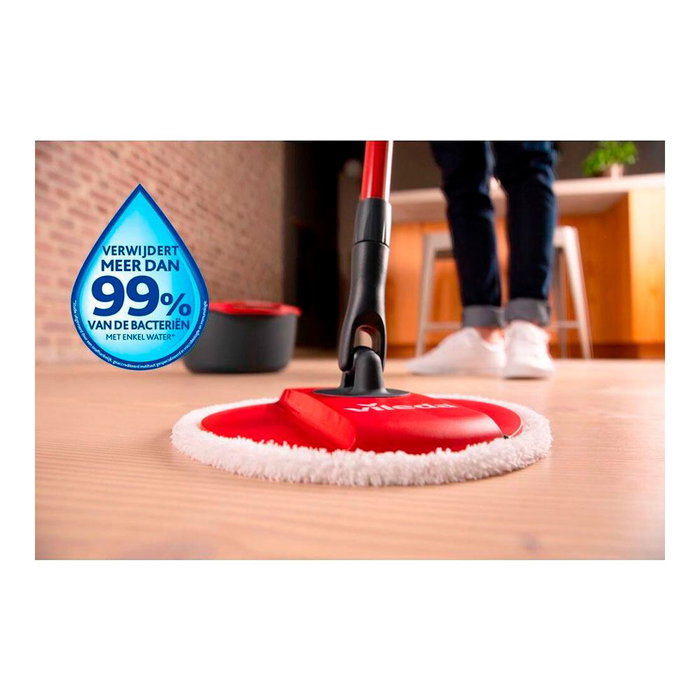 Vileda Spin & Clean Sistema de Fregado Giratorio con Rodillo